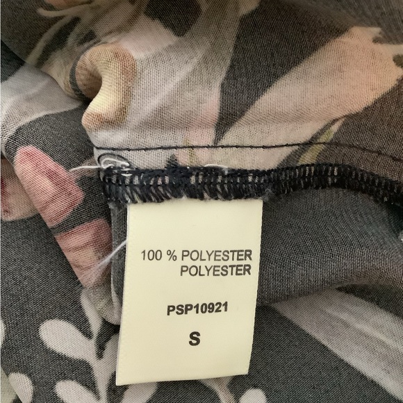 Elan Tropical-Print High-Low Shirt - Picture 7 of 7